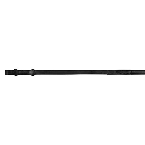 Rênes Montar cuir éco Full noir anti-glisse avec French Hooks