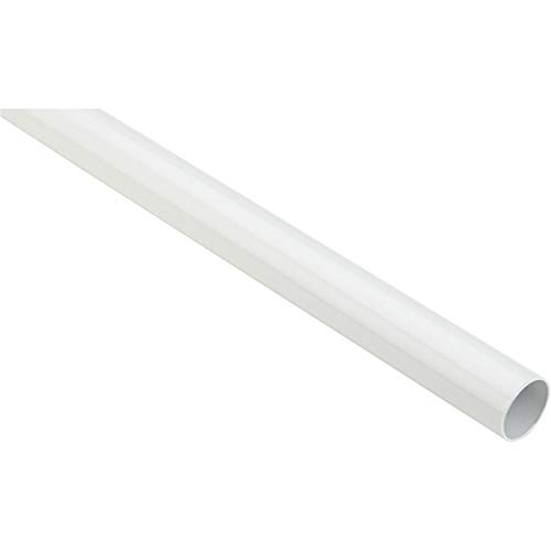 National Hardware S820-126 Closet Rod in White, 6', 1-1/4 diameter