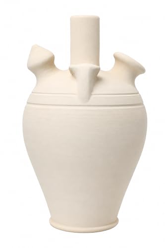Botijo Artesanal Clásico de barro Blanco: Tradición, Diseño y Frescura Natural. Capacidad de 3L