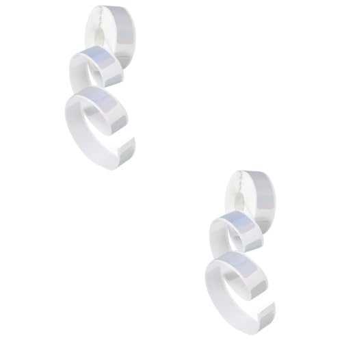 Operitacx 2 Rollos Etiquetas De Impresión Térmica Cinta De Etiquetas Punto Pegatinas Etiquetas Térmicas Disoluble Bolígrafo Dispensador De Cinta Etiquetadora Silver Papel Sintético Térmico
