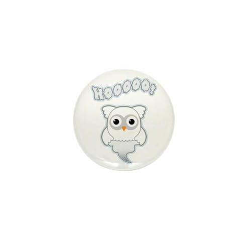 Mini Button (10 Pack) Spooky Little Ghost Owl