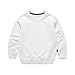 Toddler Baby Boys Girls Crewneck Long Sleeve Pullover Tops Blouse Solid Cotton Sweatshirt T-Shirt for Kids 1-8 Years (2 Pack(Gray+ White),6 Years)