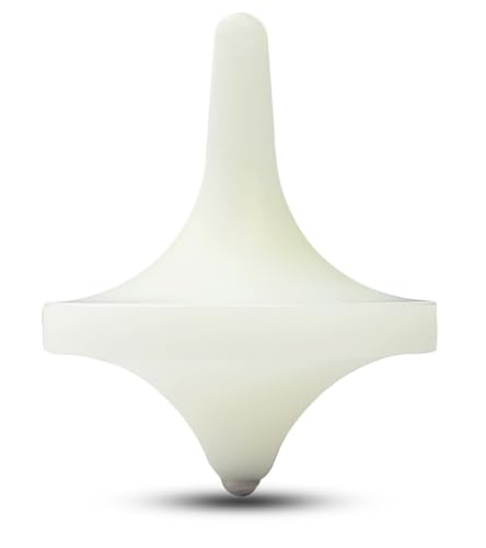 Star Quick Links Premium Polished Spinning Top with 3 mm Stainless Steel Ball Tip High Performance Metal Top Spinner (Inception Spinning Top, Nylon)