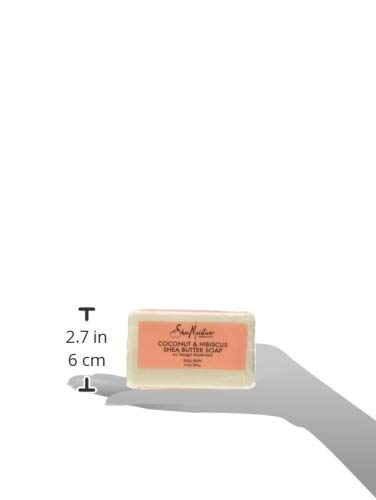 SHEA MOISTURE Coconut Hibiscus Bar Soap, 8 Ounce (U-BB-2884)