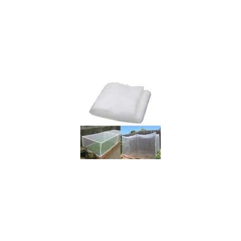 SQER Insect Netting, Garden Fine Mesh Protective Net, Plant Grow Tunnel PE Micromesh Barrier Crop Protection Greenhouse for Vegetables Fruits Flower Plant Cover