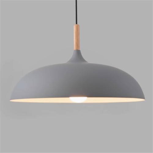 Lámpara de techo colgante geométrica gris que elimina sombras en tu comedor