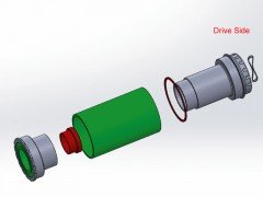 【未使用】WISHBONE BBB3024 ボトムブラケット WISHBONE | BOTTOM BRACKET | BB30 | BB3024