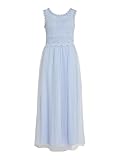 Zweilagig Vila Female Maxikleid Spitzen (DE/NL/SE/PL, Numerisch, 38, Regular, Regular, kentucky blue)