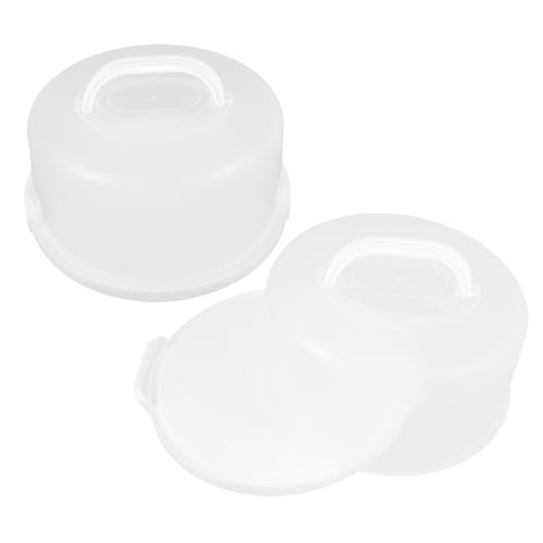 TOYANDONA 2 Piezas taper para pasteles Ahorrador Party Cake Carrier tortenkarton PP Transparent