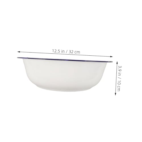 Tazón esmaltado para lavado de 32 cm Blanco miniatura 2