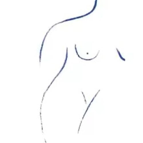Cadre abstrait bleu portrait femme solution mur vide salon moderne - 4