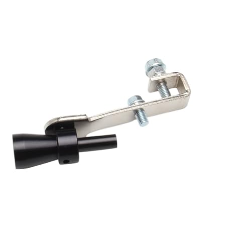 Silenciador de coche universal tubo de escape sonido Turbo aluminio S Black