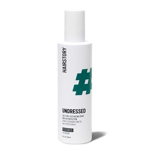 Image of Hairstory Undressed - Salt Free Texturizing Spray for Beach Waves, UV Protection Hair Spray, Adds Volume and Texture, All Hair Types
