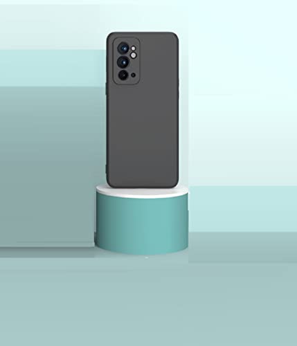 Image of SPAZY CASE Compatible with OnePlus 9RT 5G Back Cover | Liquid Silicone Gel Rubber Bumper Case with Soft Silicone + Smooth Surface Ultra Slim Protective Cover for OnePlus 9RT 5G - Black