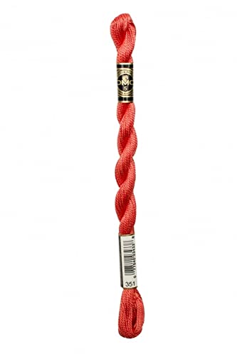 Hilo de algodón DMC Perlé Tamaño 5 Color 351 - unidad miniatura 1