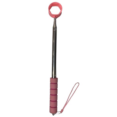 Golf Ball Retriever Ball Pick up Lightweight Comfortable Picker Gifts for Golfers Grabber Claw Tool Practice for Water Sports, Pink