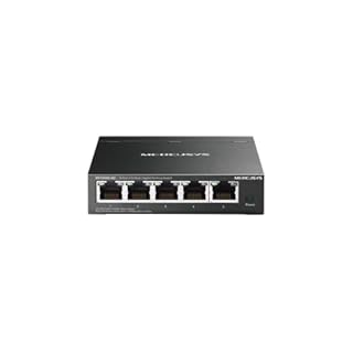 TP-Link Mercusys MS105GS-M2 Switch Ethernet 2.5 Gigabit 5 Porte, Cablaggio Hassle-Free, Plug & Play, Funzione Silenziosa, Ideale per Casa, Ufficio, Gaming, Access Point WiFi 6, Montaggio Desktop