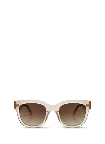 Lunettes de soleil pour femmes affirmées à monture carrée oversize en acétate et style rétro