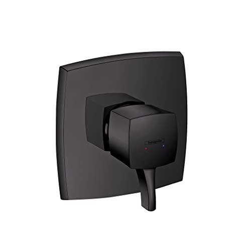 hansgrohe Ecostat Classic Pressure Balance Shower Valve Trim in Matte Black, 15769671