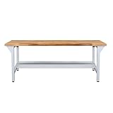 Gewicht: 80 kg ADB Werkbank Verpackungstisch 200x75x85cm Lichtgrau (RAL 7035), Packtisch, Montagetisch, Arbeitstisch, Versandtisch