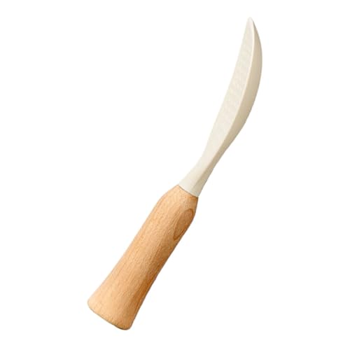 SOLUSTRE Silicone Rice Paddle with Wooden Handle Rice Spoon for Use Non Slip Grip Heat Resistant for Serving Rice and Mashed Potatoes