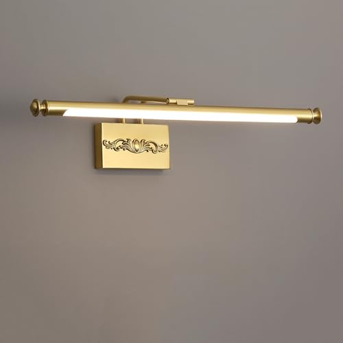 Facile da installare: non è necessario assemblare la lampada da bagno dorata, basta collegare i cavi riservati. Nessun interruttore Nessuna spina sulla moderna luce di vanità. Angolo regolabile di 180°, facile da regolare in base alle proprie esigenze.