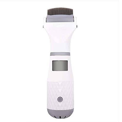 Electric Pet Flea and Lice Remover Comb - Dog Cat Cleaning Brush With Vacuum Head