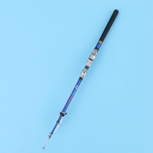 Caña de pesca para mar extensible y ligera con flexibilidad azul 6