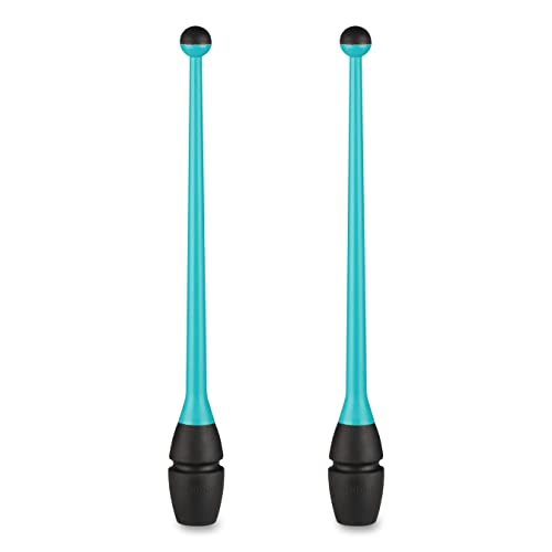 DRUNA Mazas Engarzables de Tecnocaucho Indigo 36 cm (Turquesa-Negro)