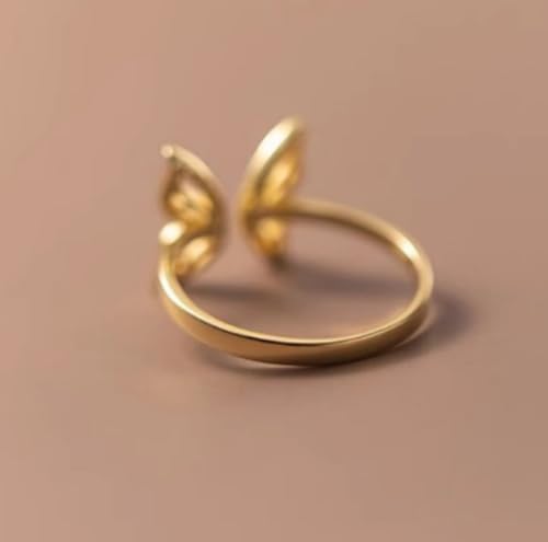 Bague d'anniversaire et demande mariage : bague papillon argent 925 - 3