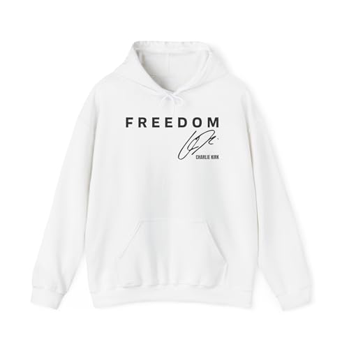 Great American Patriot Charlie Kirk Freedom Hoodie Sweatshirt T Shirt Front and Back Design Unisex Graphic Apparel
