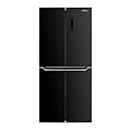 CONTOURE RV Deluxe Black Glass Refrigerator, 15.5 cu.ft. 4-Door | Ultra-Fast Cooling, SMART-Temp Control, LED Lighting |Secure Storage | R-1540GBK