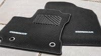 2014 Corolla Carpet Floor Mats (Color: Black w/ Blue Tread)