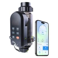 HOUSOUTION Salt Water Pool Chlorinator System, Salt Chlorine Generator with Smart App Control, Saltwater Pool System, Chlorinator for Inground Pool, Salt Cell for Pool, Up to 40,000 Gallon Pool