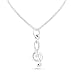 Sterling Silver Treble Clef Music Note Necklace