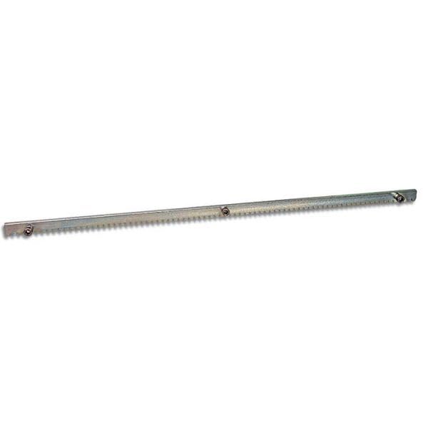 Cremagliera Zincata 30x12 per Cancello Scorrevole Barra Completa di Bulloni