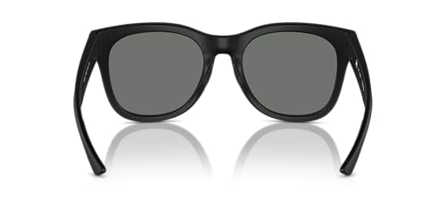 Native Woman Sunglasses Matte Black Frame, Silver Reflex Polarized Lenses, 55MM4