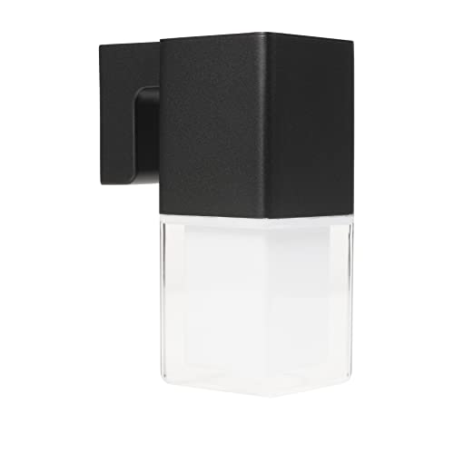Smartwares Design-Außenwandleuchte Black Outdoor - 12 W - 800 lm - Warmweißes Licht - Beleuchtung nach unten - Aluminium - IP44