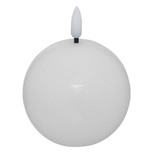 Atmosphera - Bougie boule led molia d.8cm blanc