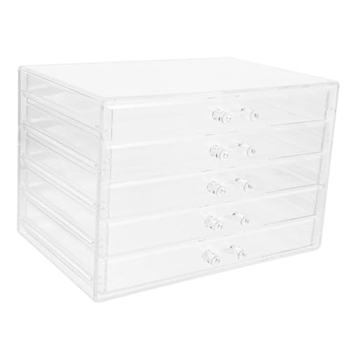 Boîte de rangement acrylique transparente pour sublimer votre coiffeuse et table