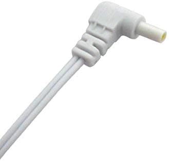 Miniatura 6 de Cables de electrodo de repuesto blindados de 0.093 in, conexión estándar, cable de 0.138 in para unidades de masaje EMS de decenas (paquete de 2)