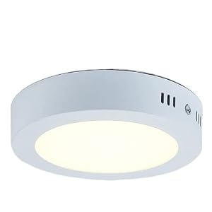 Round Square Not Dimmable Ceiling Lamps LED Ceiling Lamp Flush Mount with Downlights Lighting Fixture for Bathroom Living