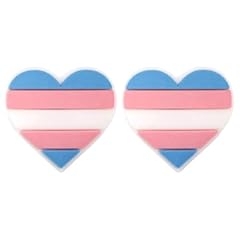 Transgender Pride Heart Silicone Pins