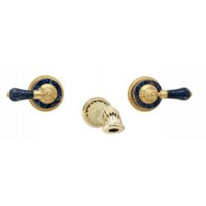 Phylrich WL272 025 - Regent Bleu Sodalite Handle Wall Mounted Lavatory Faucet