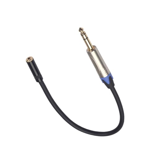 Cable Extensor Audífono Jack 6.35mm a 3.5mm miniatura 1