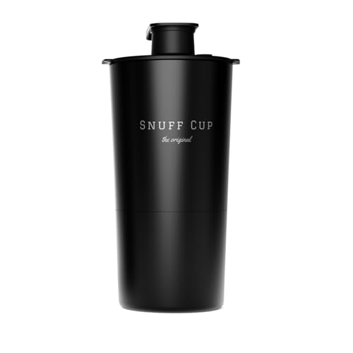 Snuff Cup Pro Spittoon with Discreet Storage Fits Up to Three Oversized Cans, Built-in Can Opener, Spit Cup Fits All Cup Holders (12 Ounce, Pro V3)