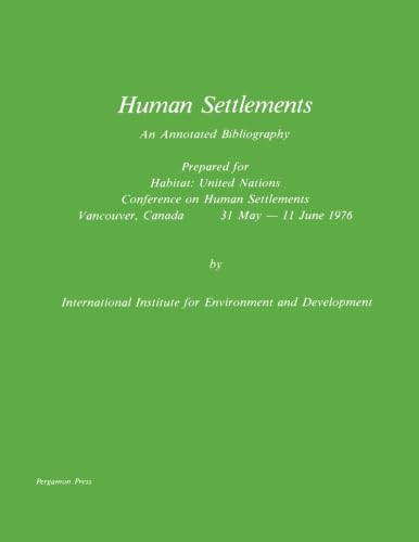 Annotated Bibliography (Human Settlements)