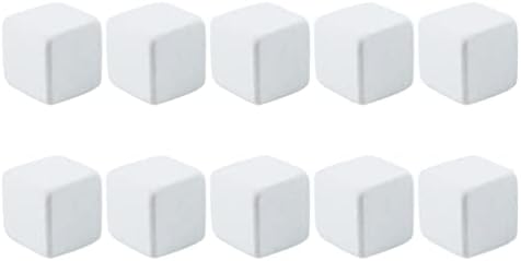 Mipcase Reptile Calcium 10pcs Professional Reptile Tank Substrate Calcium Cubes Safe Turtle Grinding Blocks (White) Aquarium