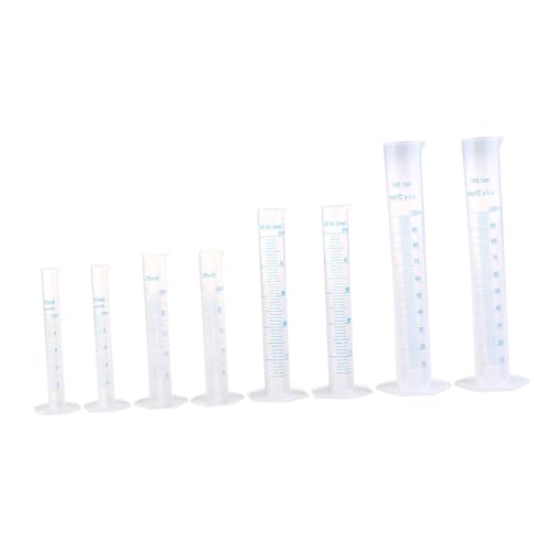 CLISPEED Tasses à Mesurer En Plastique Pour Jardin 8 Pièces Outil De Mesure Pour Fertilisation Et Produits Liquides Graduées Avec Bec Verseur Antidébordement Usage Agricole Et Horticole