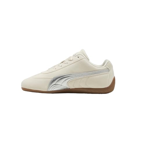 PUMA Kids Boys Speedcat Metallic Lace Up Sneakers Shoes Casual - White3